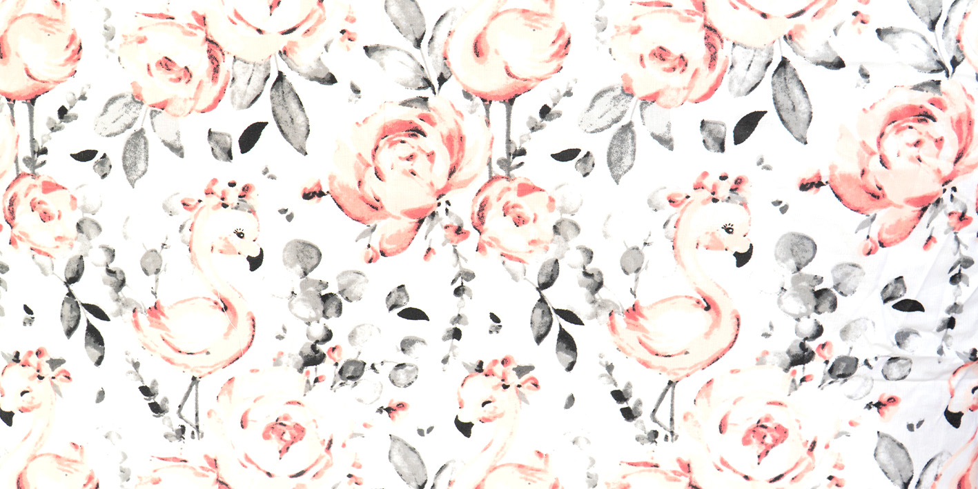 prześcieradło 80x160 flaming róże 